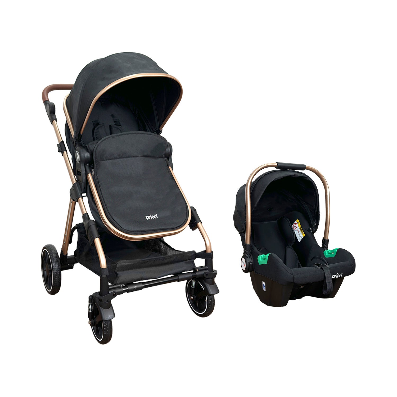 Coche Bebé Travel System Lada Priori Negro