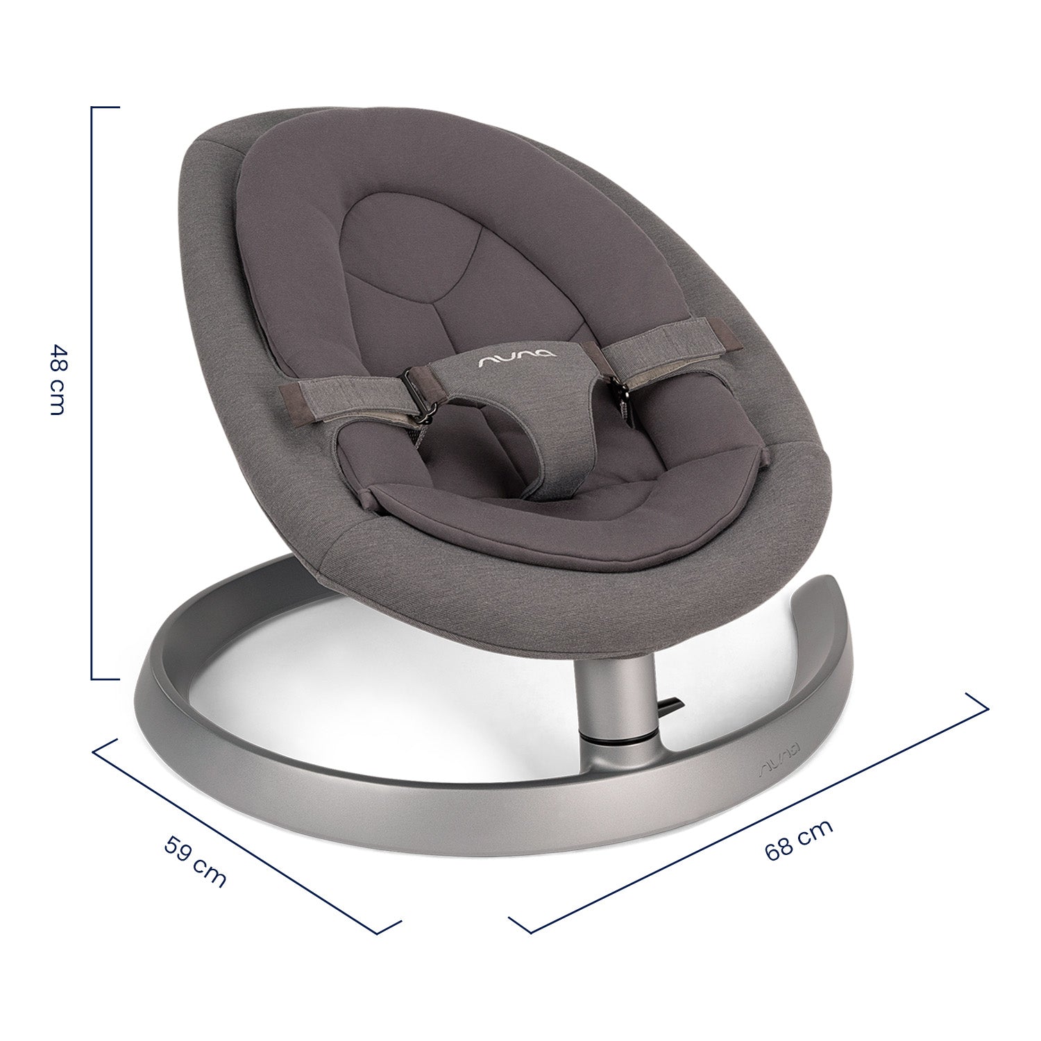 Silla mecedora bebé Leaf de Nuna Iron