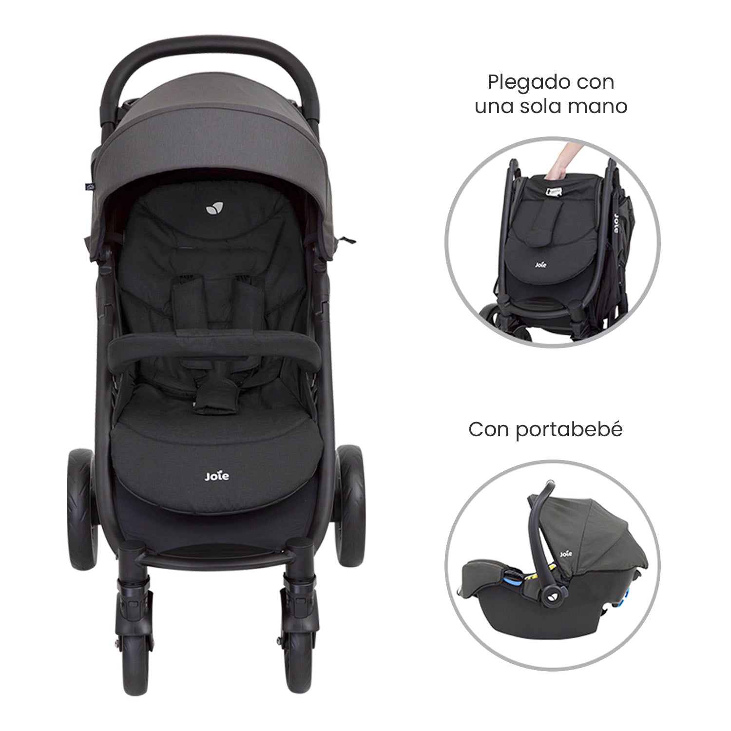 Coche Bebe Litetrax 4 TS Joie Coal