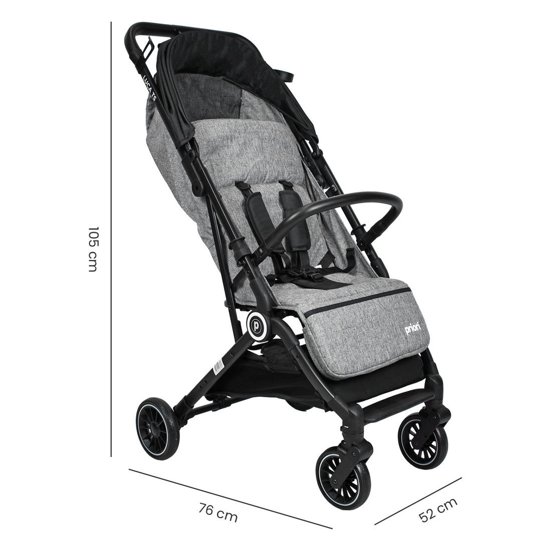 Coche Bebe compacto Luca Priori Negro