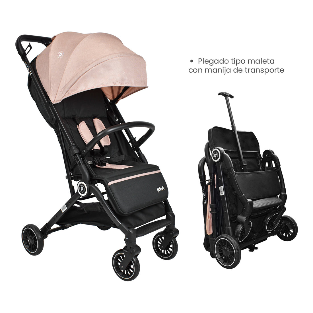 Coche Bebe compacto Luca Priori Rosa
