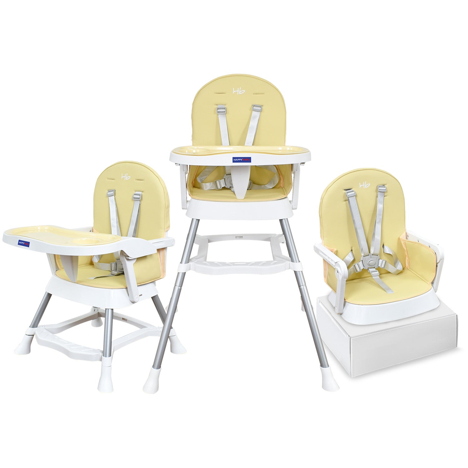 Silla Comedor Bebe Lyra Happy Baby Beige