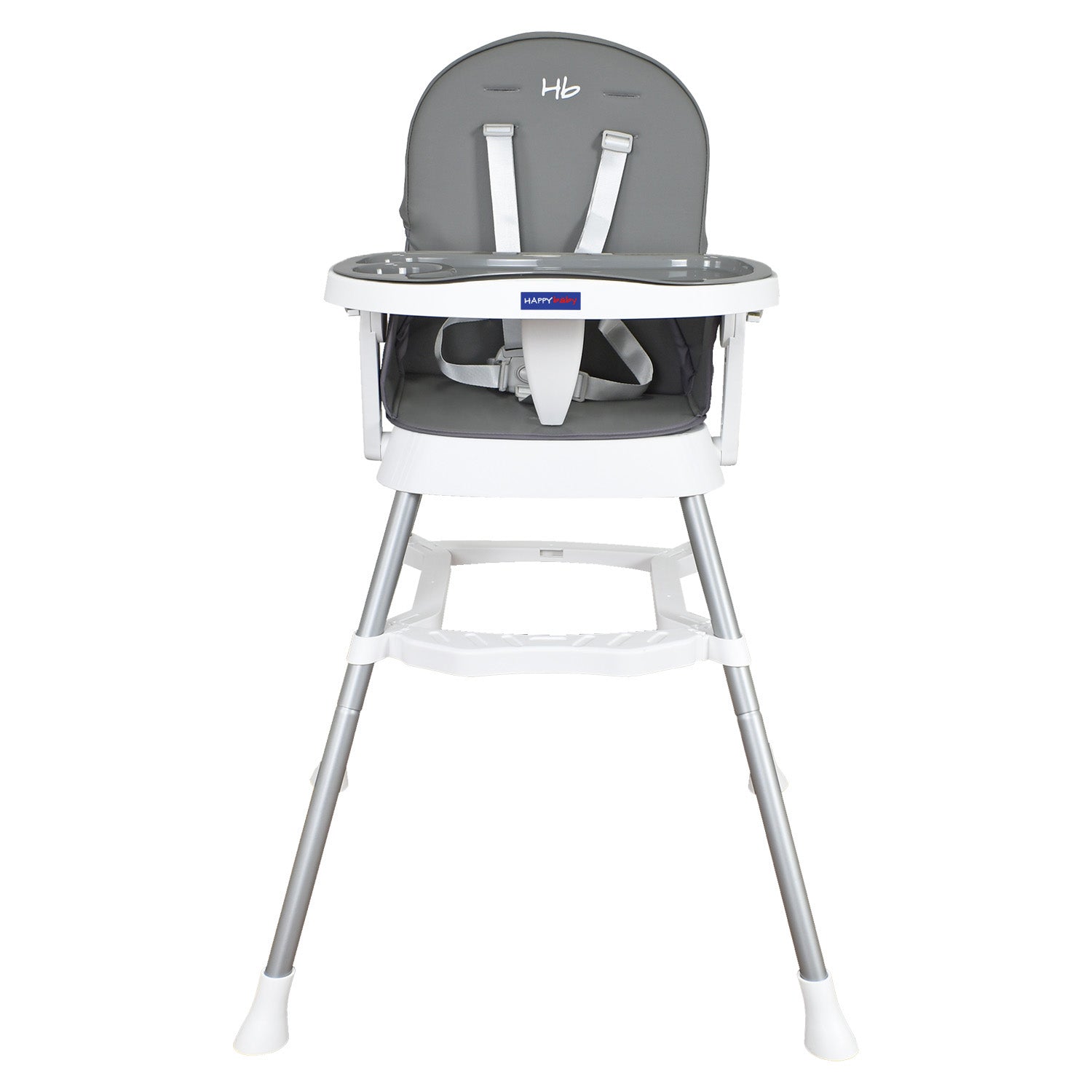 Silla Comedor Bebe Lyra Happy Baby Gris