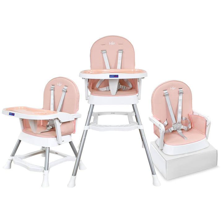 Silla Comedor Bebe Lyra Happy Baby Rosa