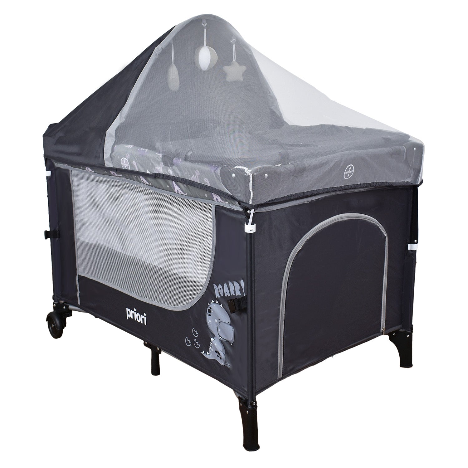 Cuna  Corral Colecho con cambiador Priori Madison Gris