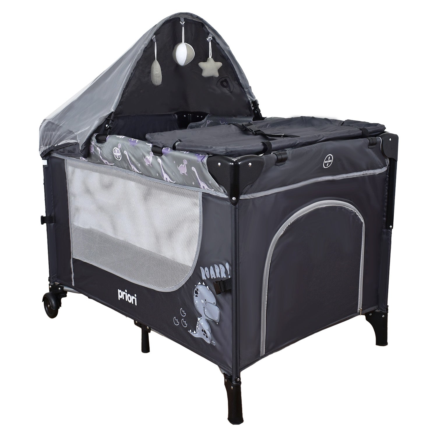 Cuna  Corral Colecho con cambiador Priori Madison Gris