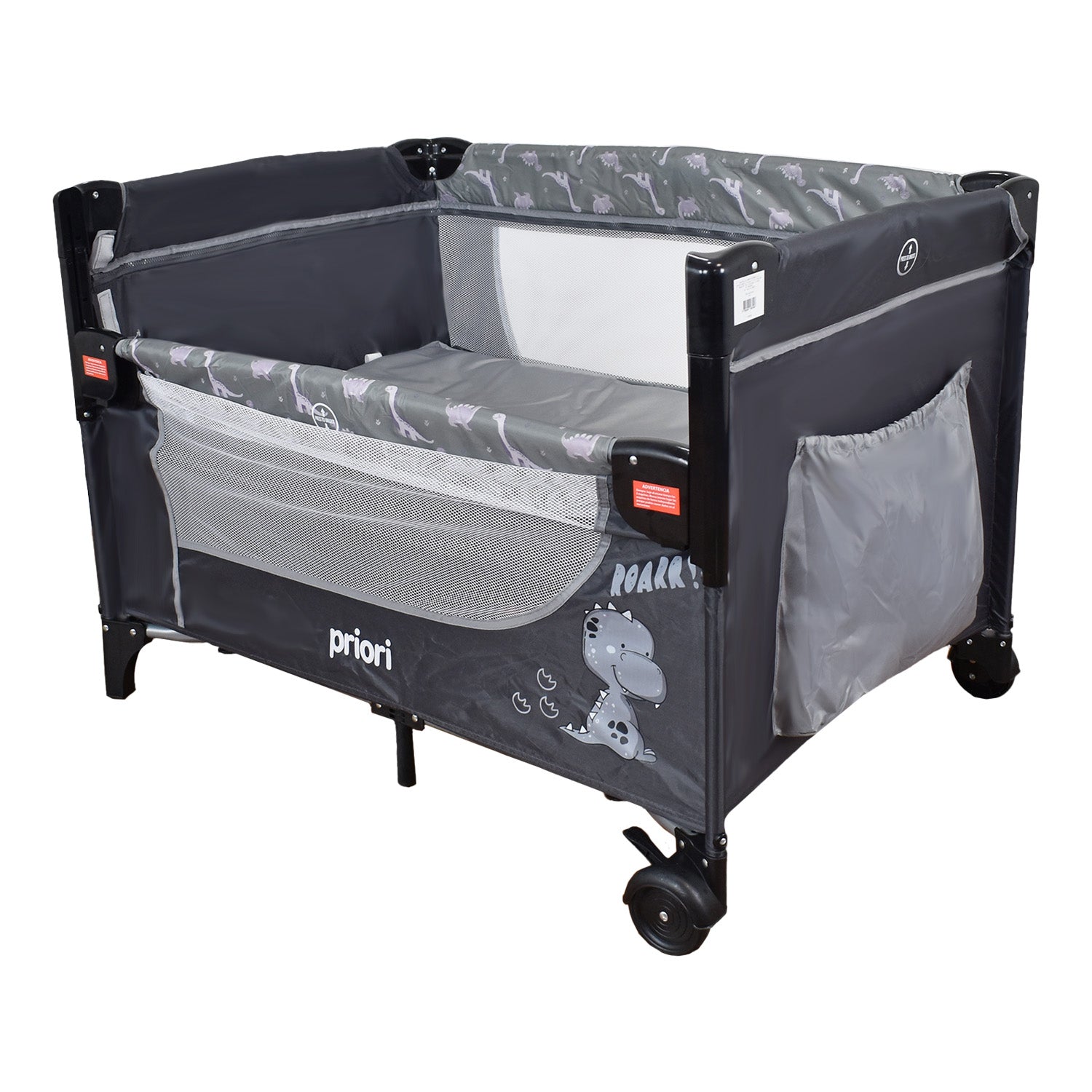 Cuna  Corral Colecho con cambiador Priori Madison Gris