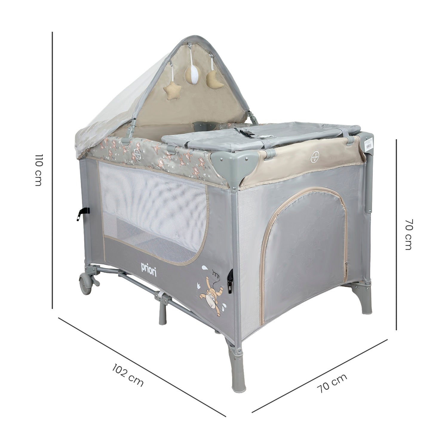 Cuna Corral colecho Con Cambiador Madison New Beige
