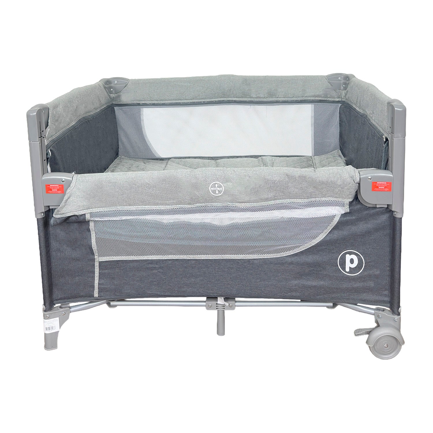 Cuna Corral Colecho Bebé Madison Plus Priori Gris