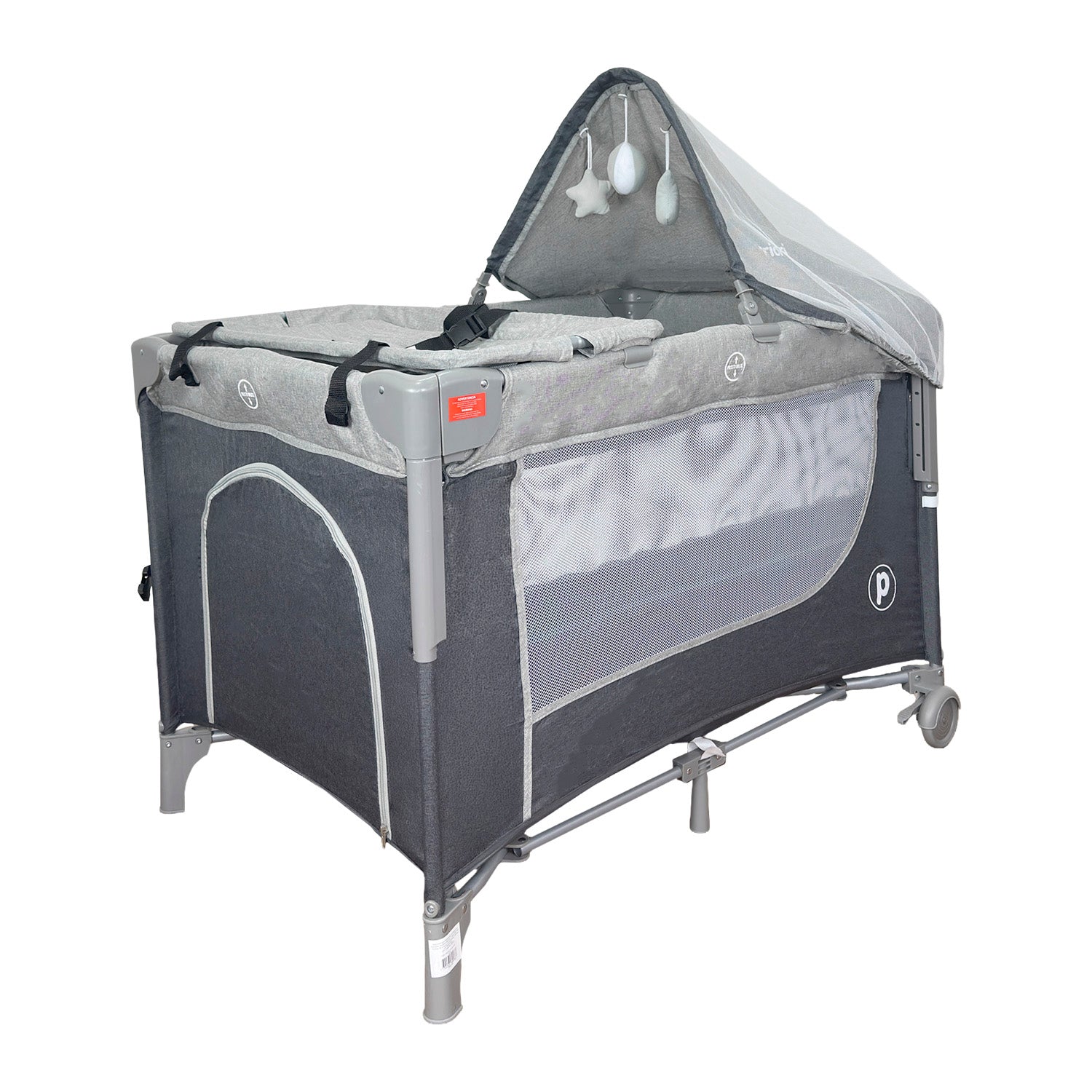 Cuna Corral Colecho Bebé Madison Plus Priori Gris