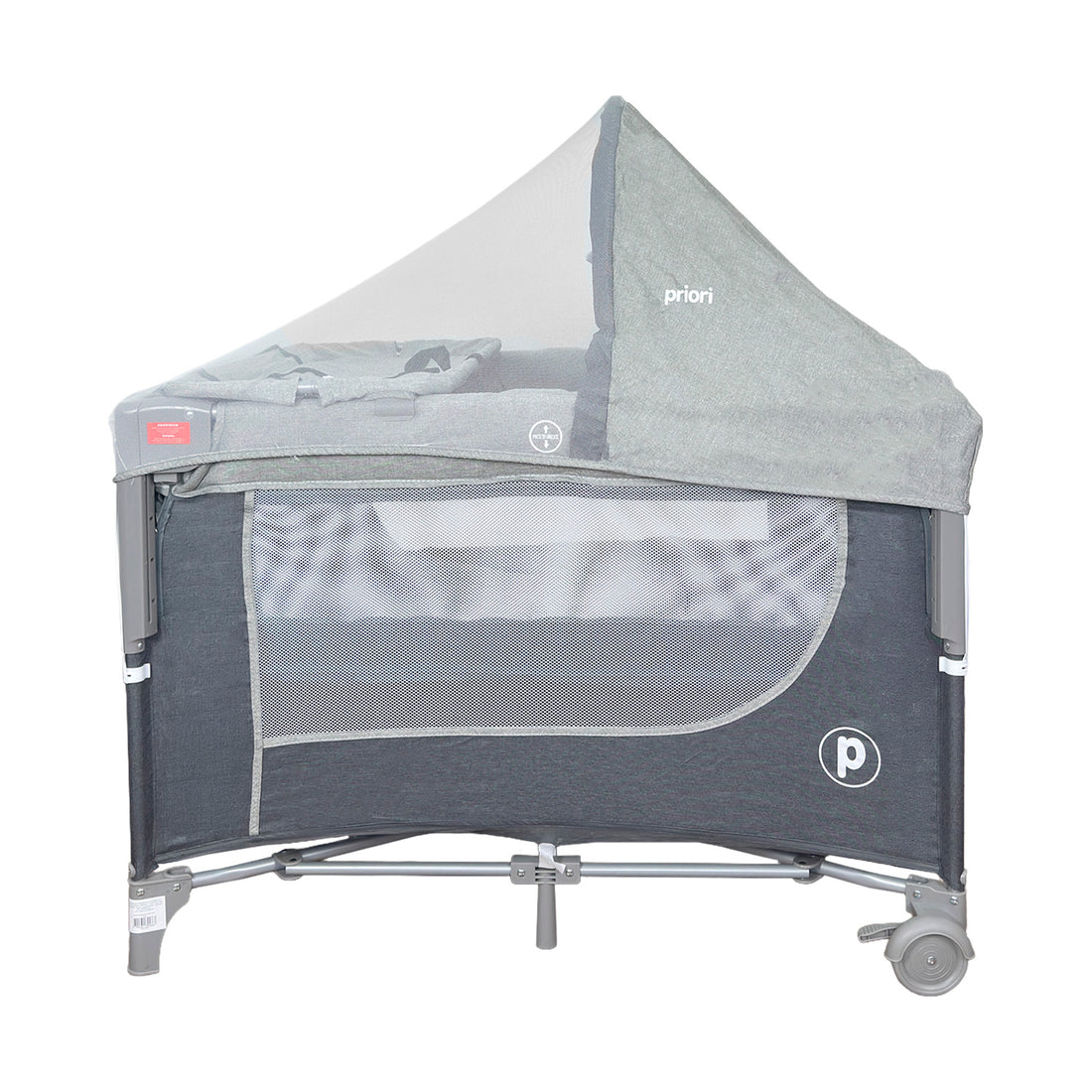 Cuna Corral Colecho Bebé Madison Plus Priori Gris