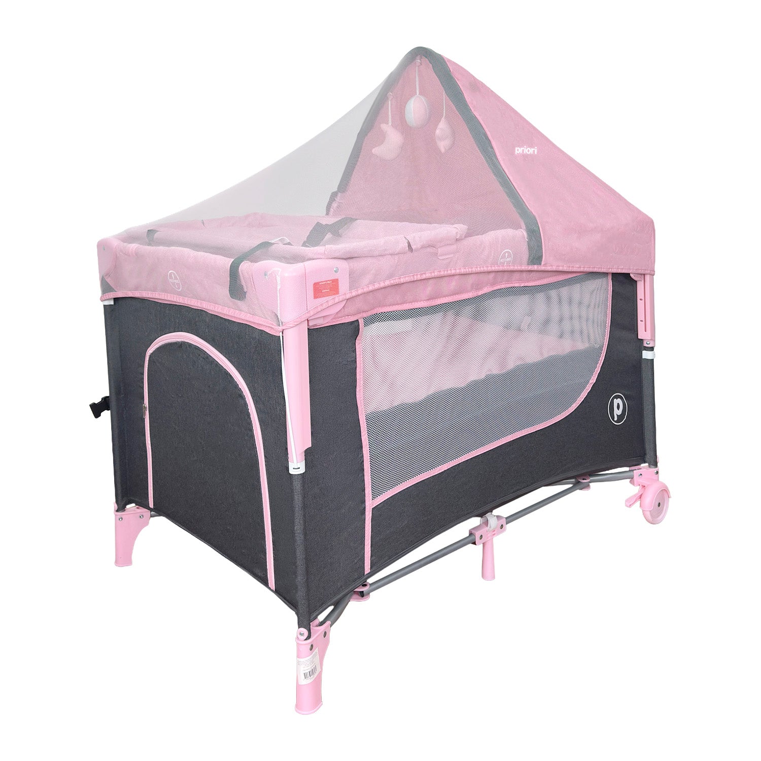 Cuna Corral Colecho Bebé Madison Plus Priori Rosa