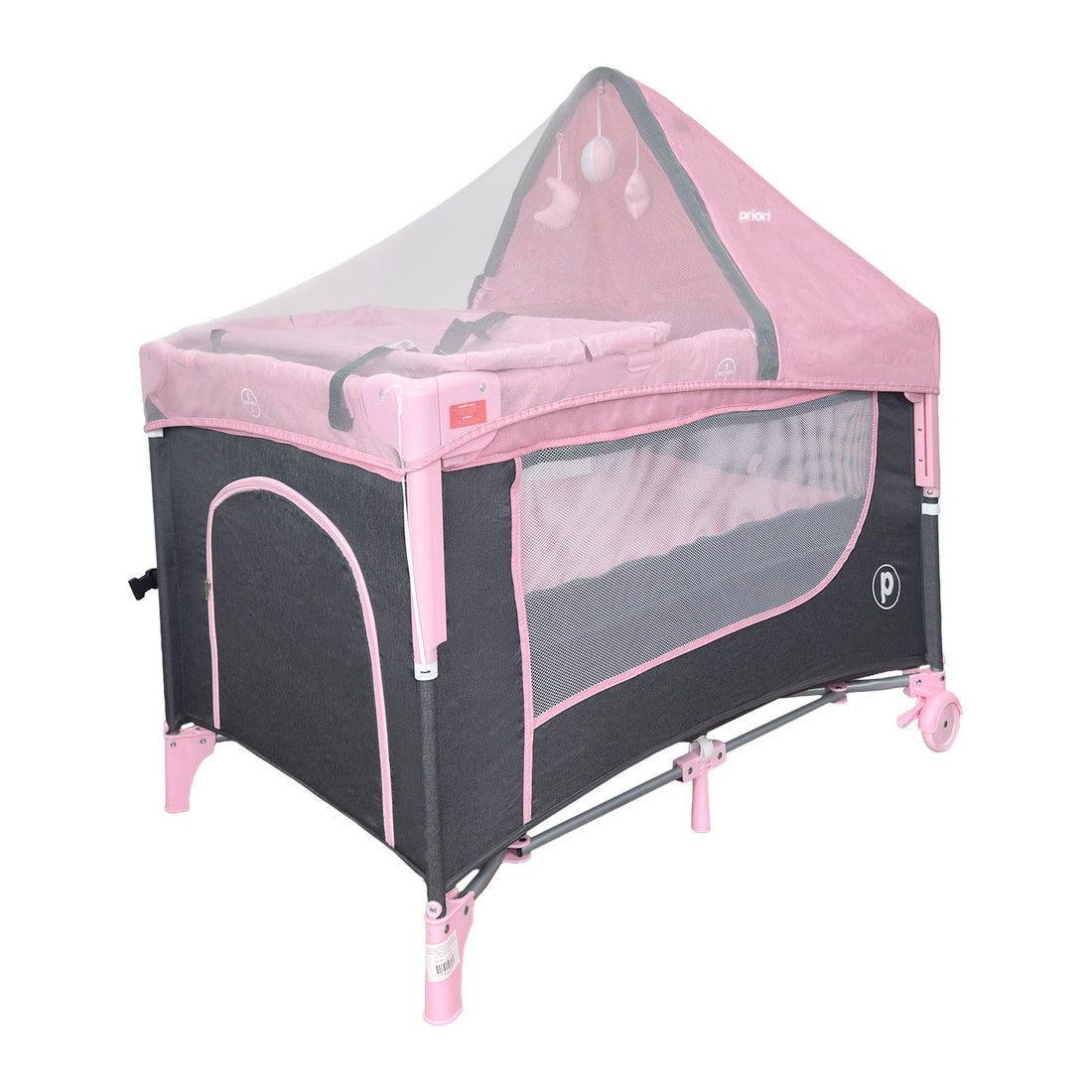 Cuna Corral Colecho Bebé Madison Plus Priori Rosa