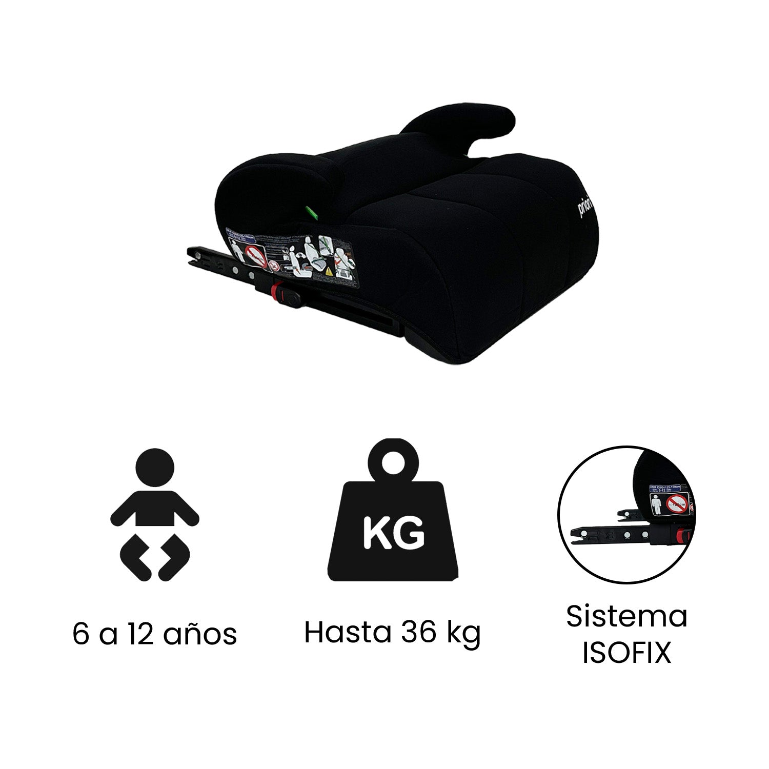 Silla Carro Priori Manly Negro