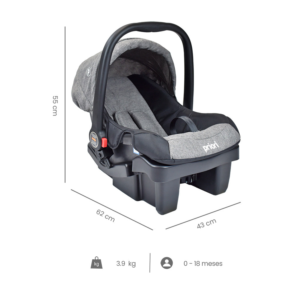 Coche Bebé Priori Maverick3 Ts Gris