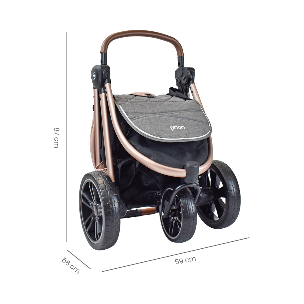 Coche Bebé Priori Maverick3 Ts Rosado