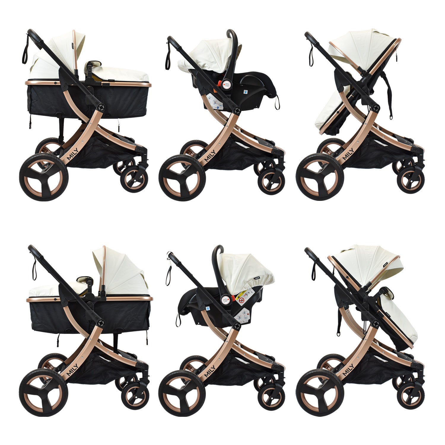 Coche Mily Ts  Bebé Blanco de Priori