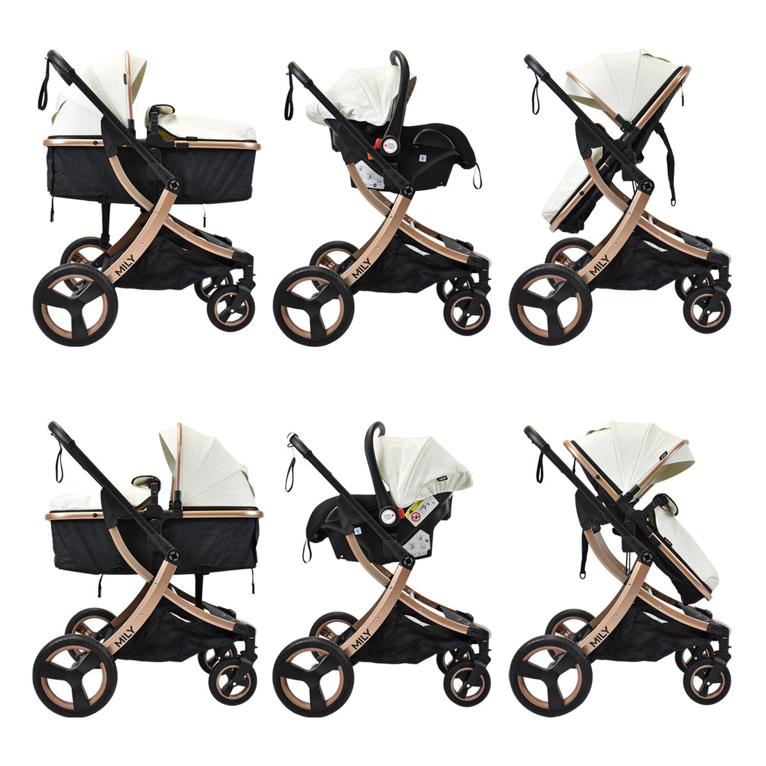 Coche Mily Ts  Bebé Blanco de Priori