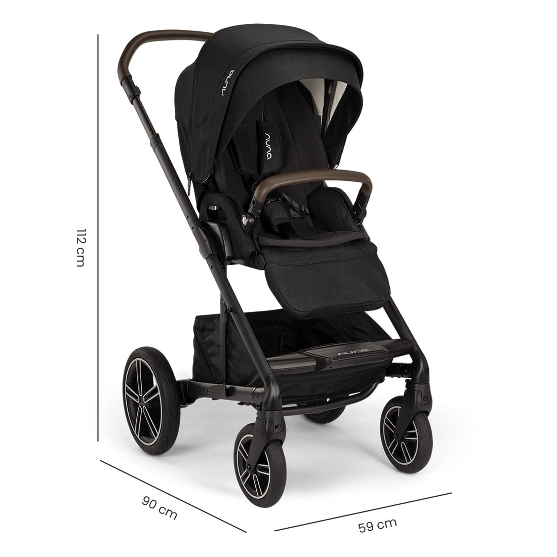 Coche bebé compacto Mixx Next Caviar Nuna Negro
