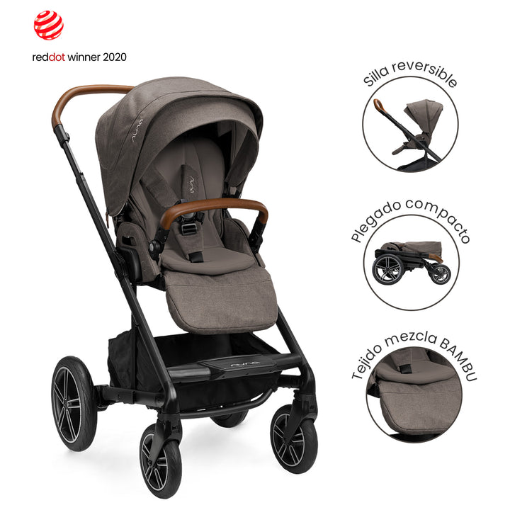 Combo Coche Bebe Compacto Mixx Next + Carry Granite Nuna