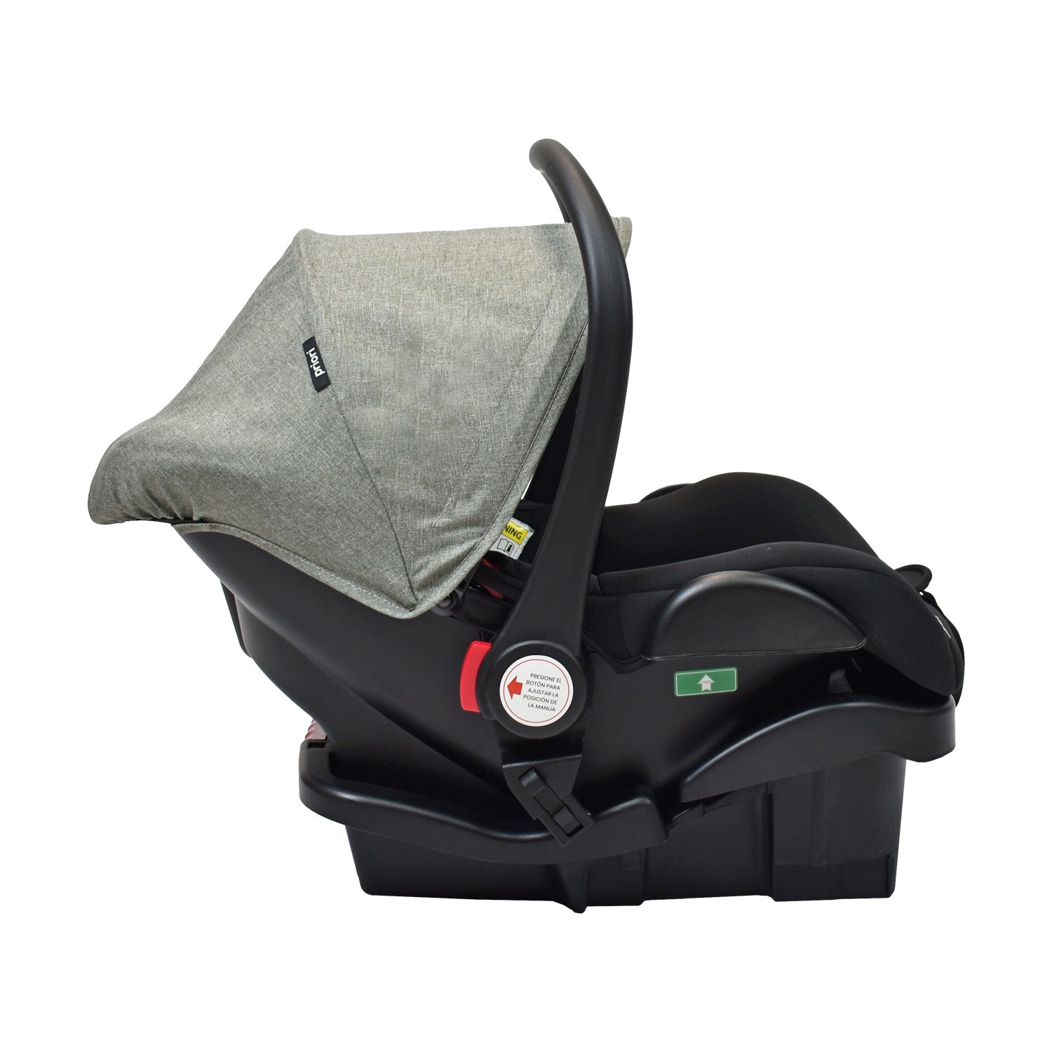 Coche de Bebé Priori Noah con Porta bebé Gris