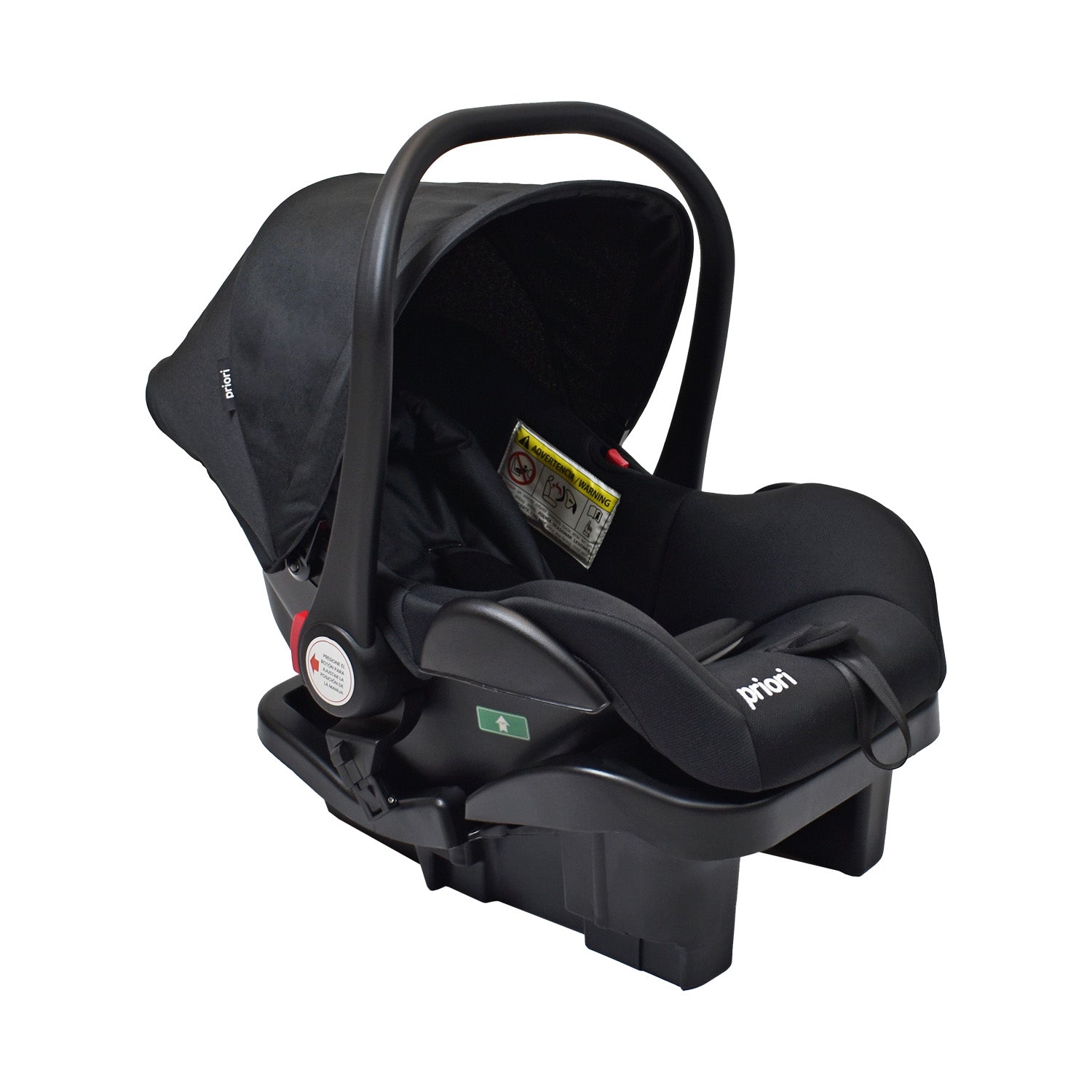 Coche de Bebé Priori Noah con Porta bebé Negro