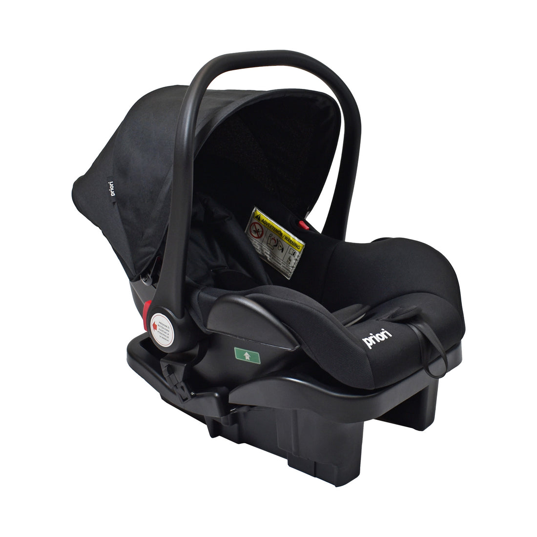 Coche de Bebé Priori Noah con Porta bebé Negro