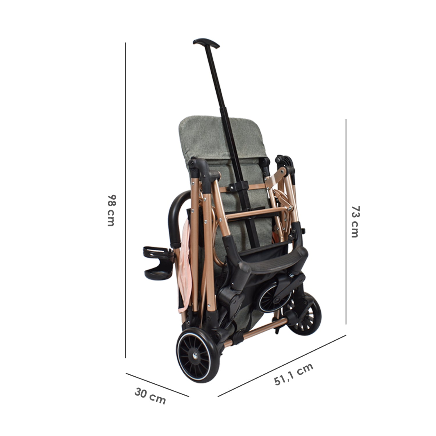 Coche de bebe Compacto Priori Noah Rosa