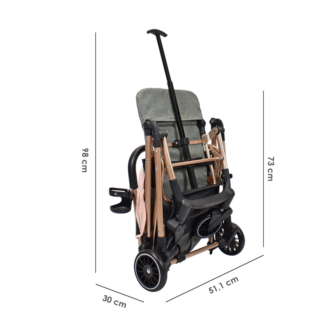 Coche de bebe Compacto Priori Noah Rosa