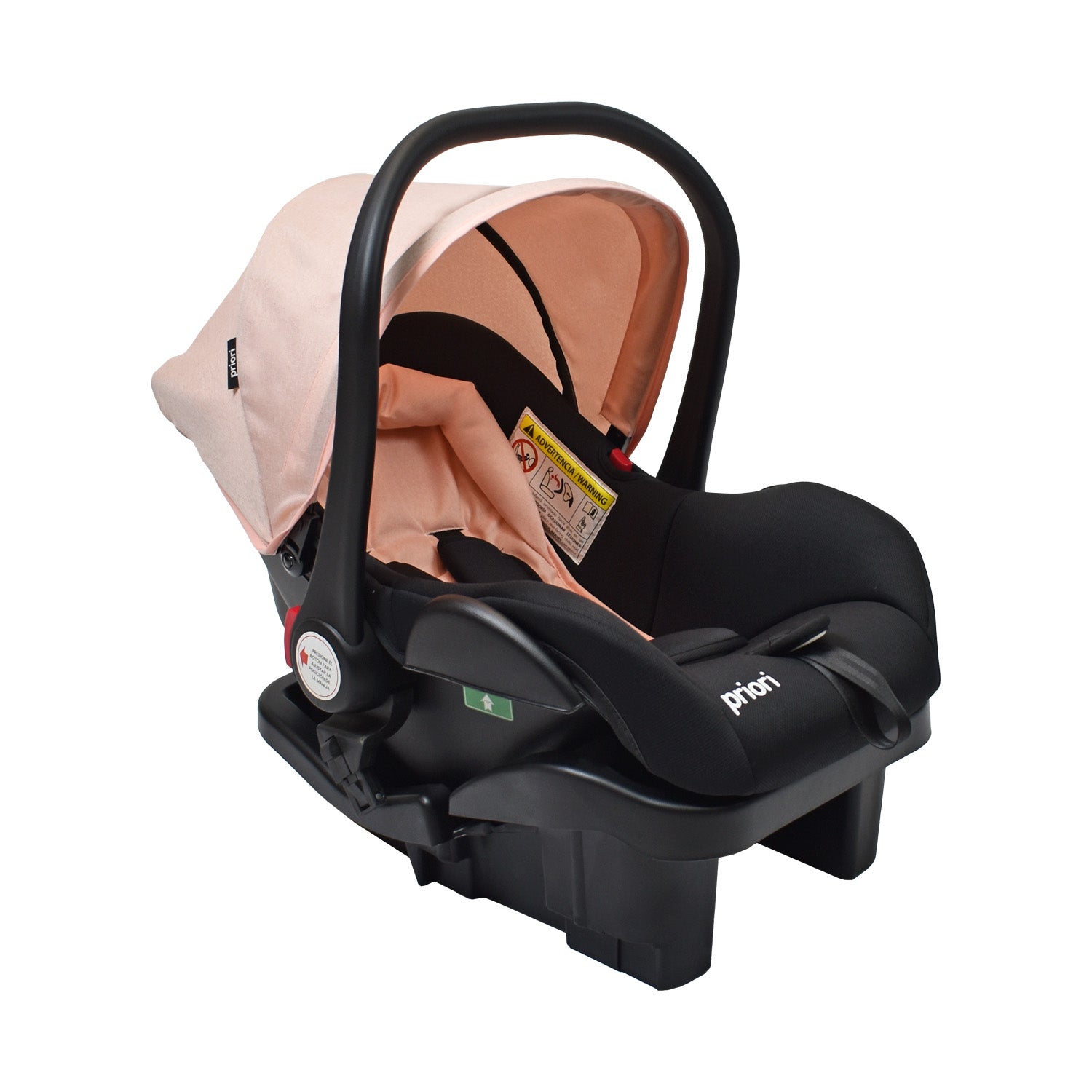 Coche de Bebé Priori Noah con Porta bebé Rosa