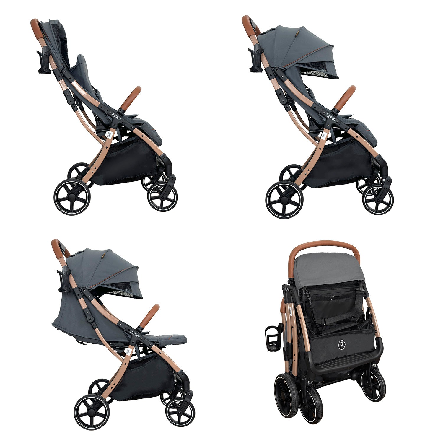 Coche bebe Compacto Nova New Priori Gris