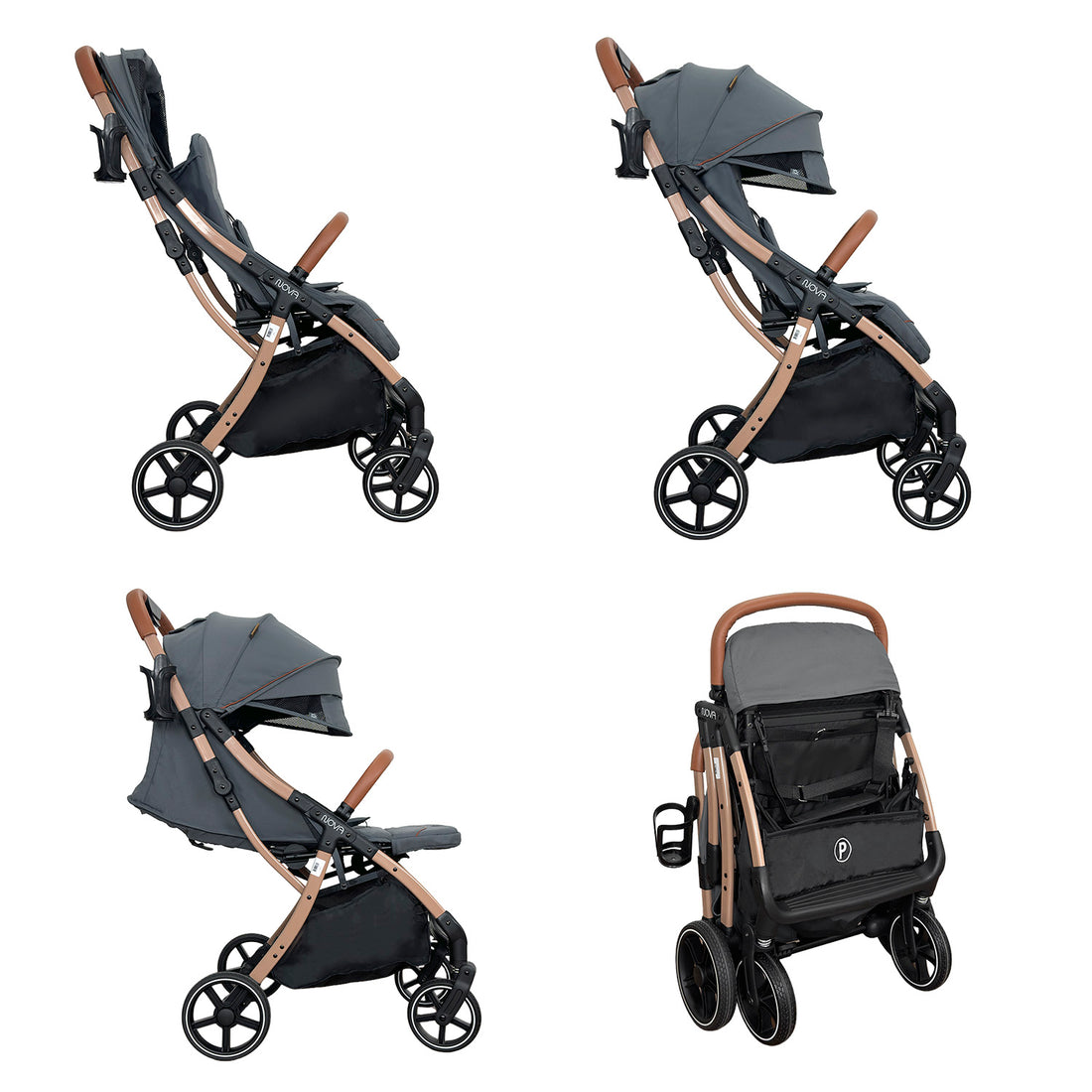 Coche bebe Compacto Nova New Priori Gris