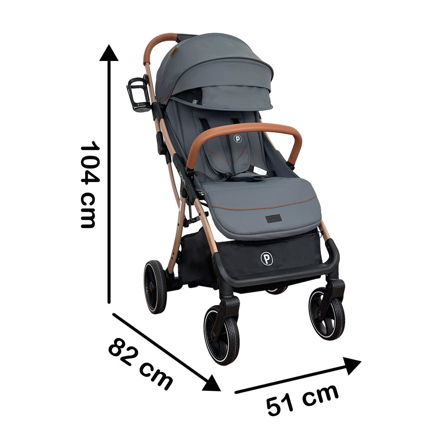 Coche bebe Compacto Nova New Priori Gris