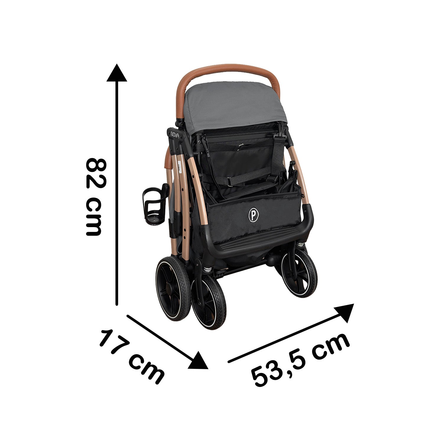 Coche bebe Compacto Nova New Priori Gris