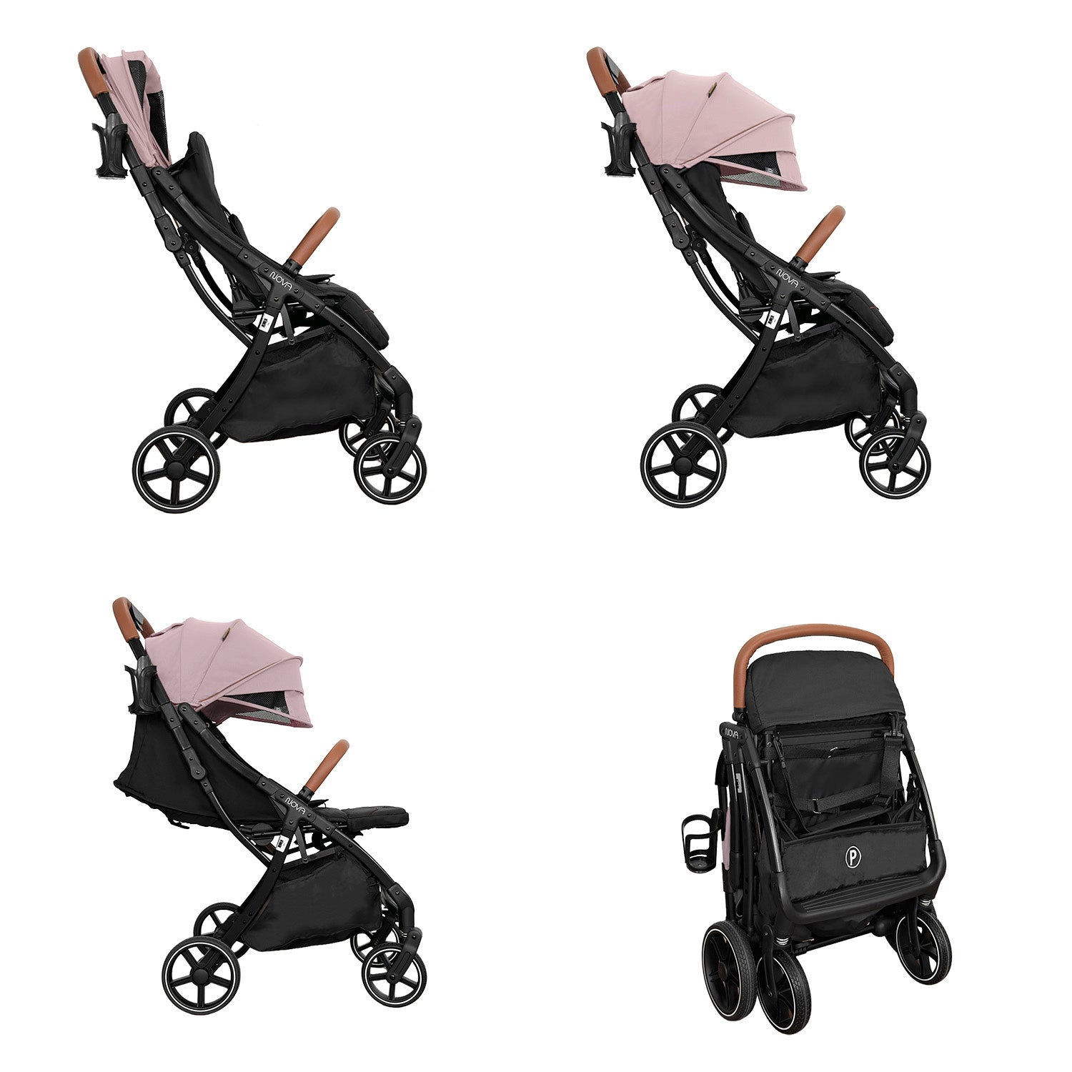 Coche bebe Nova New Priori Rosado