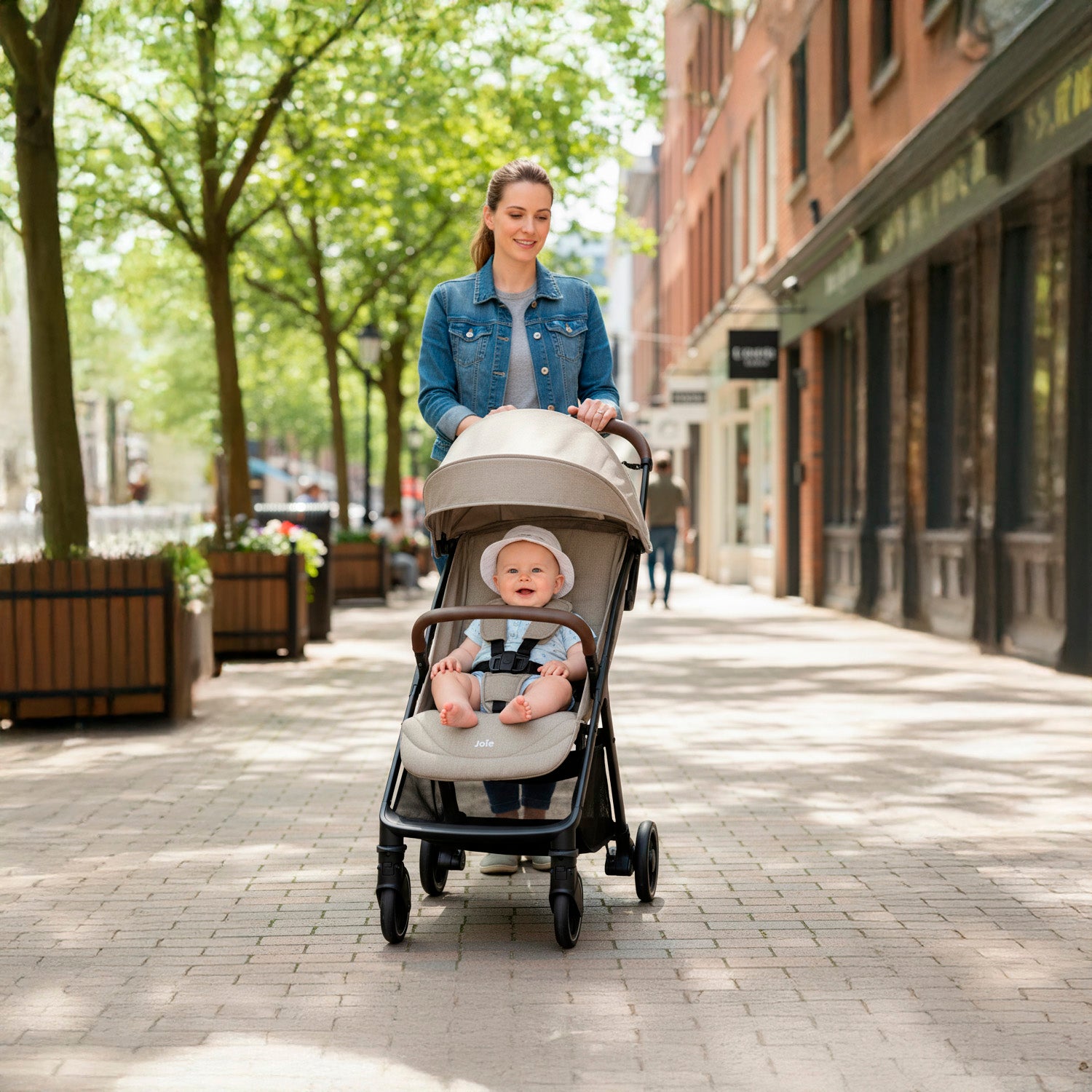 Coche bebé Pact Pro Stroller Joie Beige