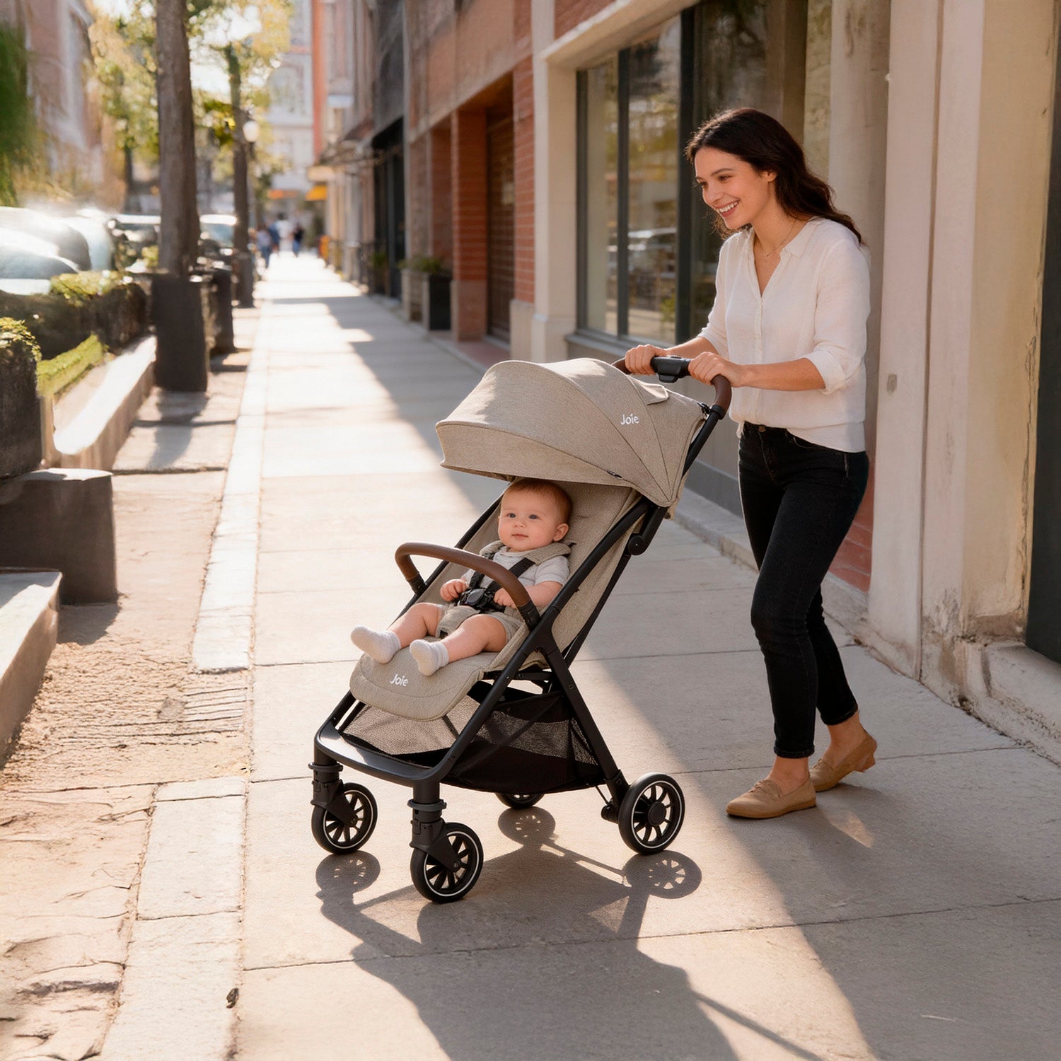 Coche bebé Pact Pro Stroller Joie Beige