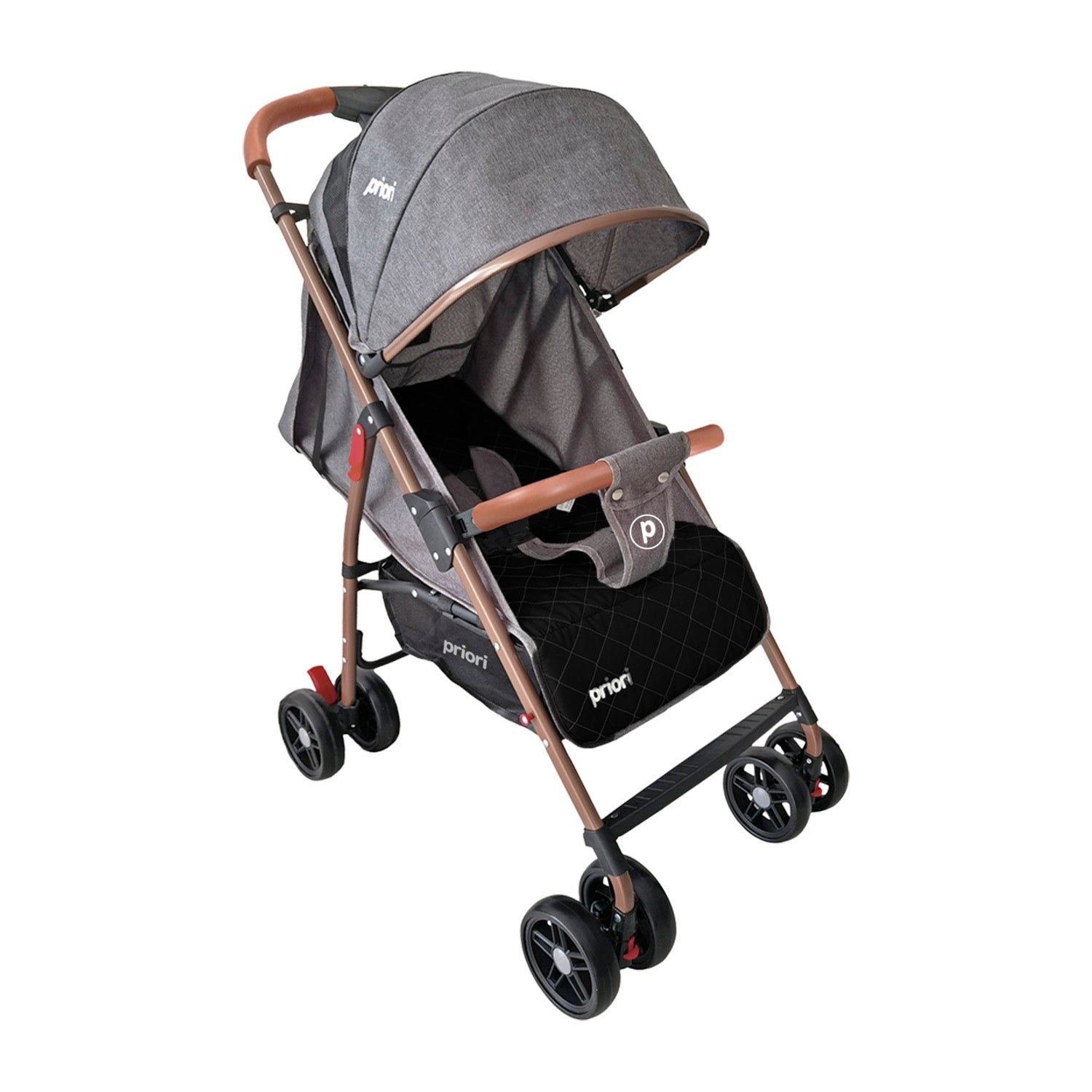 Coche Bebe Paseador Priori Park Gris