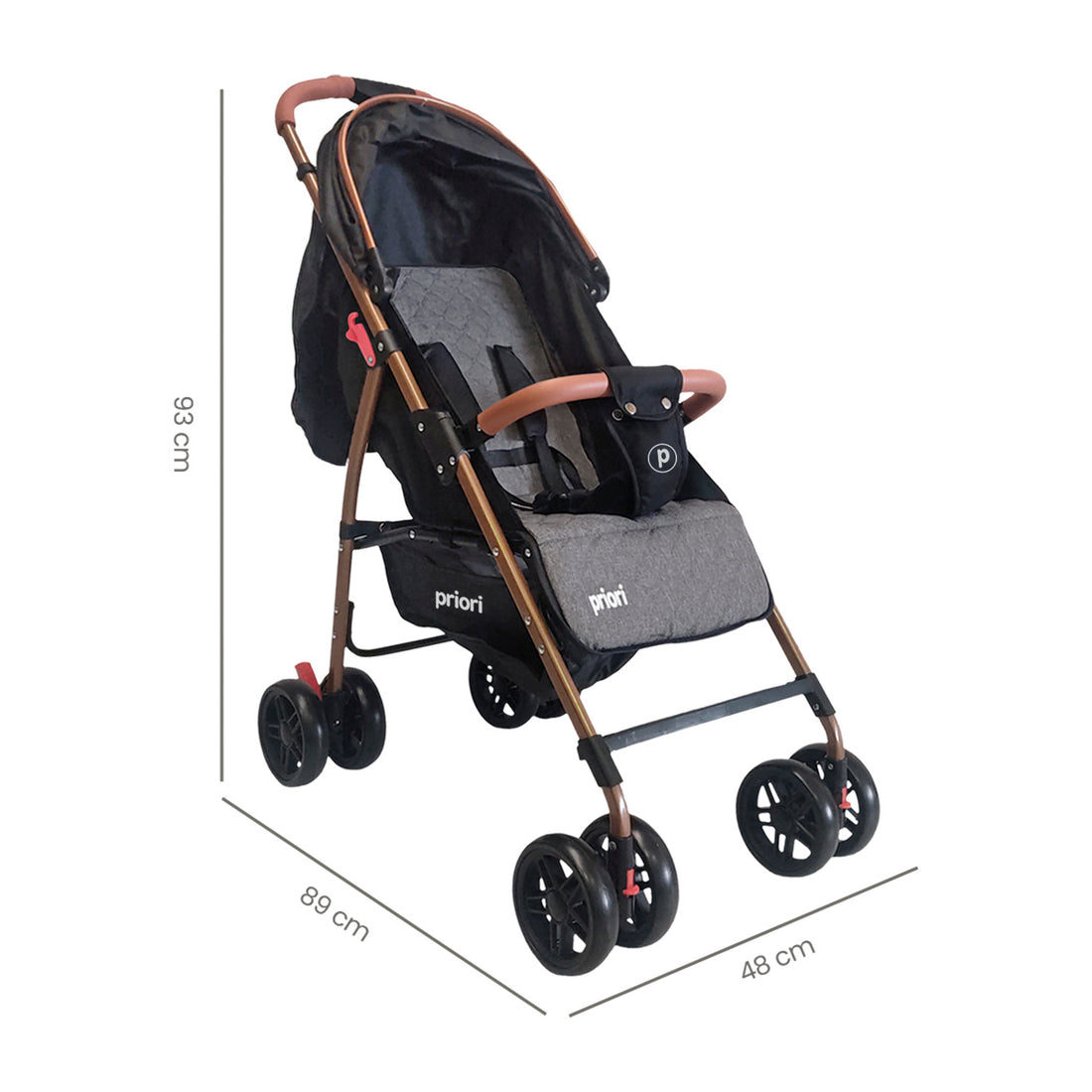 Coche Bebe Paseador Priori Park Negro