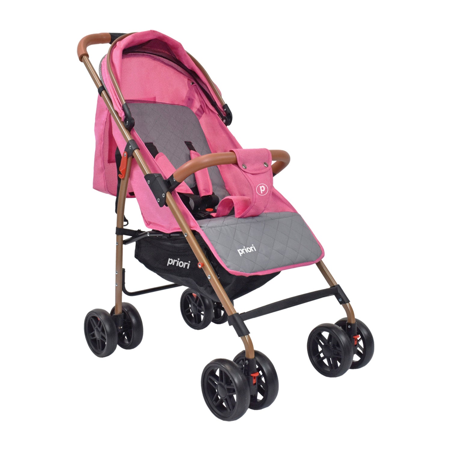Coche Bebe Paseador Priori Park Rosado