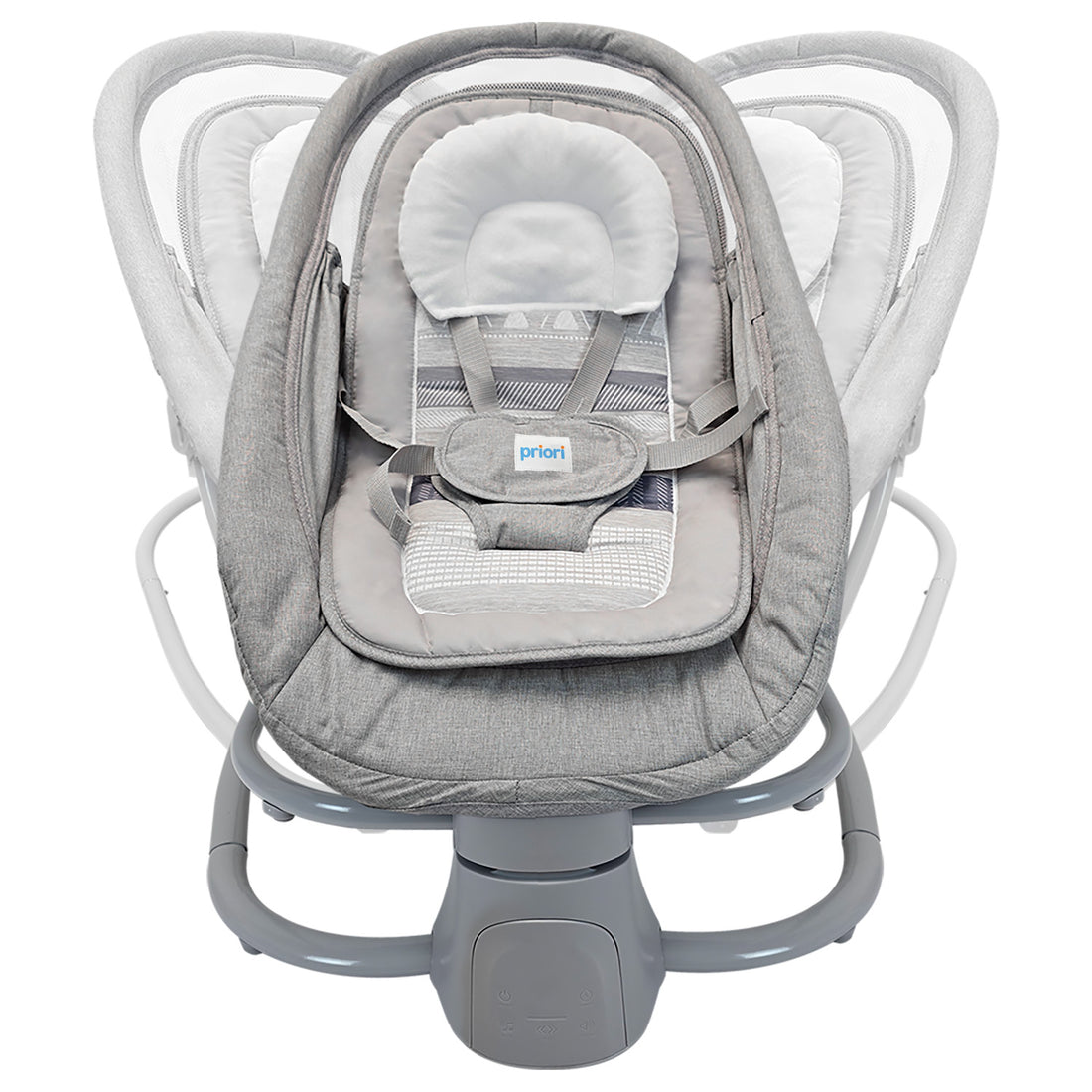 Silla Mecedora Moisés Bebe PB23107 Gris Priori
