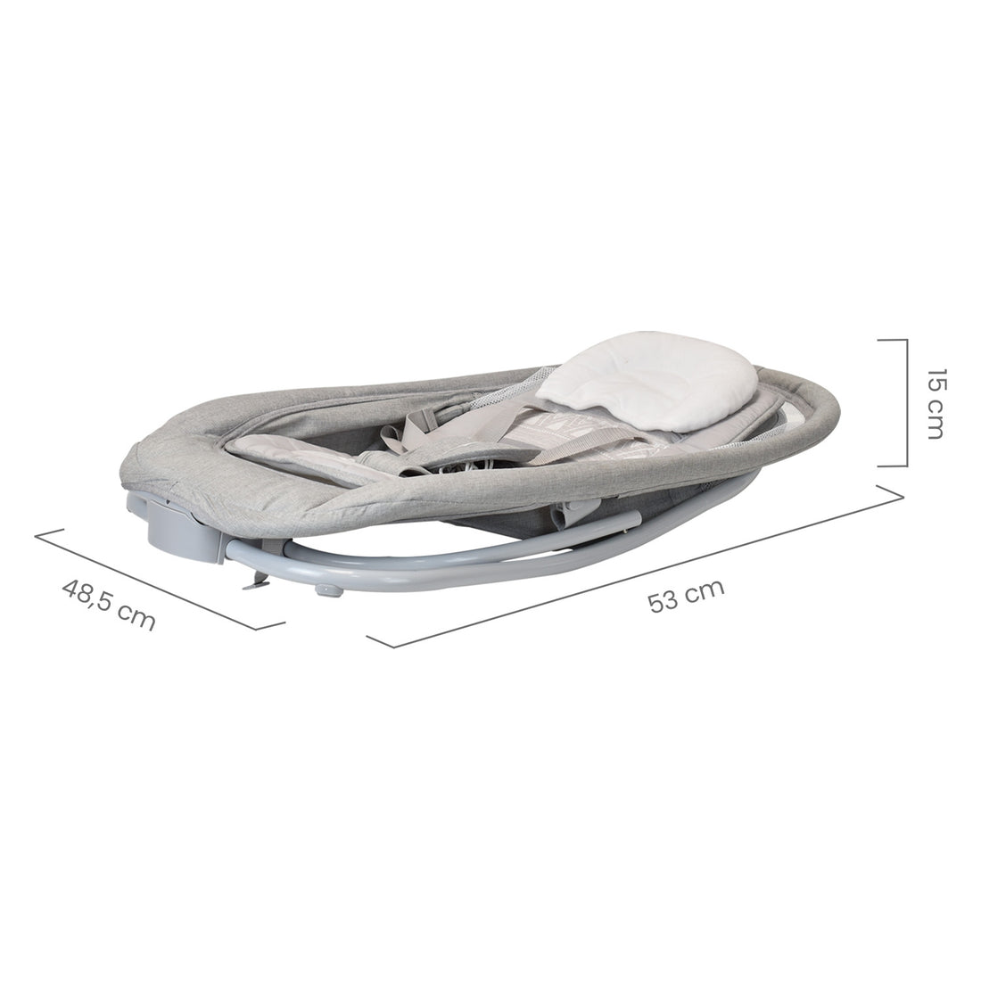 Silla Mecedora Moisés Bebe PB23107 Gris Priori