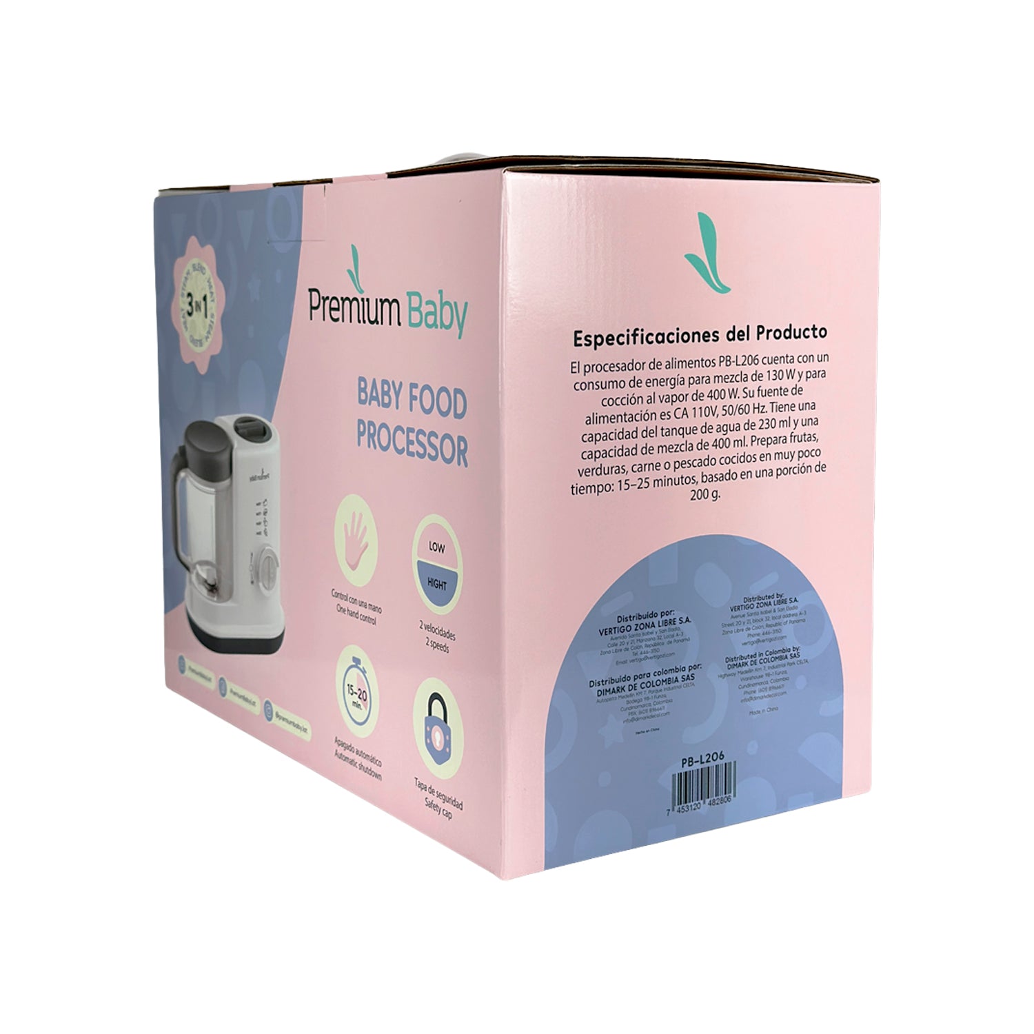 Procesador de Alimentos Para Bebe PB-L206