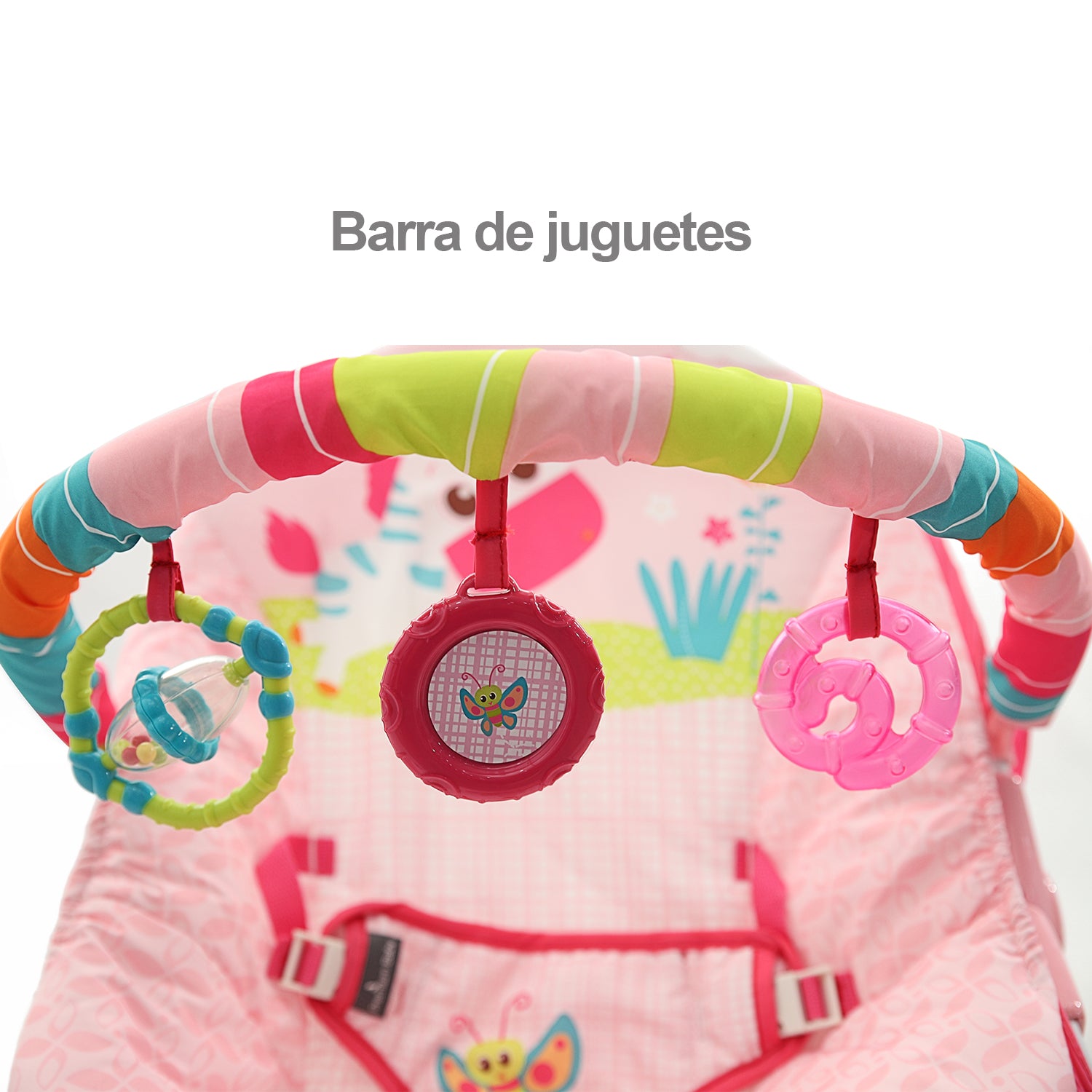Silla Mecedora Bebé Musical Premium Baby Rosa