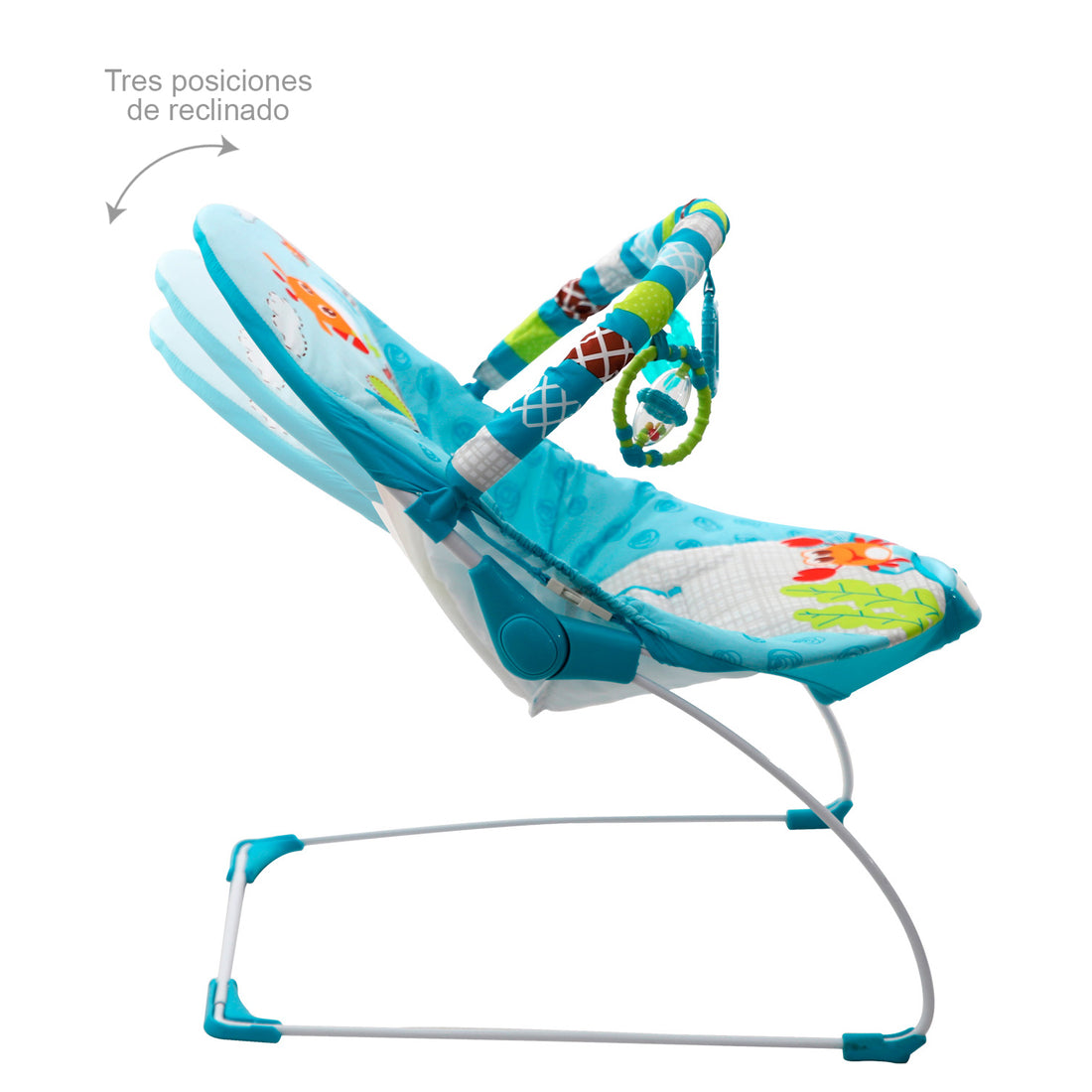 Silla Mecedora Bebé Musical Premium Baby Azul