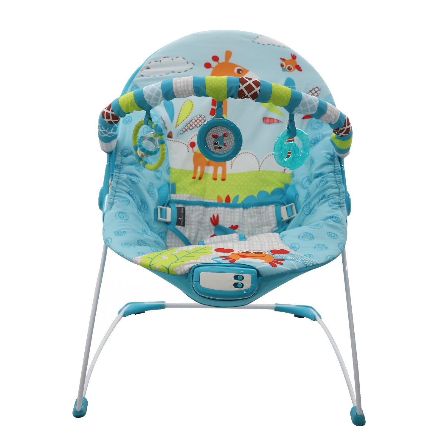 Silla Mecedora Bebé Musical Premium Baby Azul