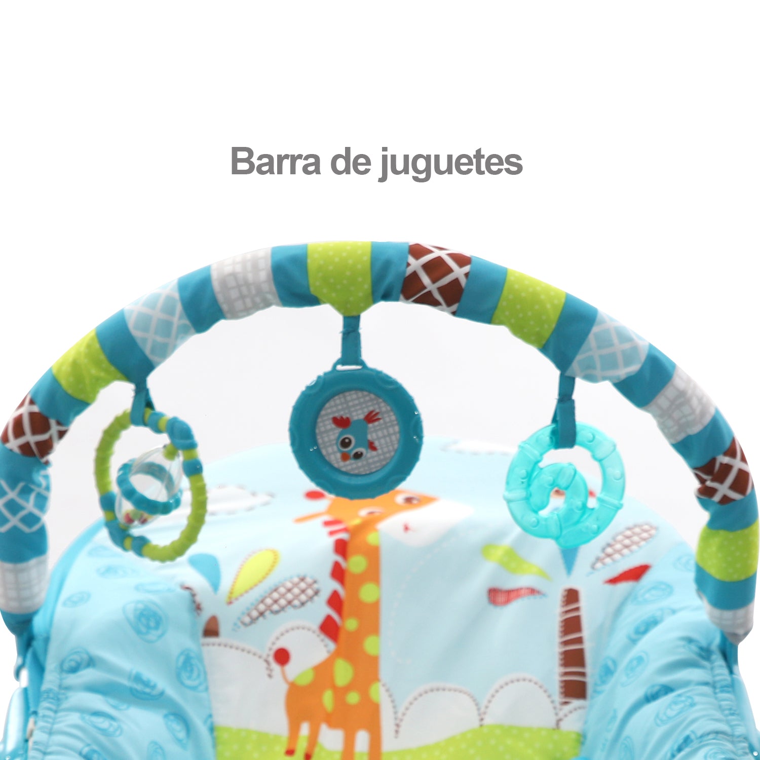 Silla Mecedora Bebé Musical Premium Baby Azul