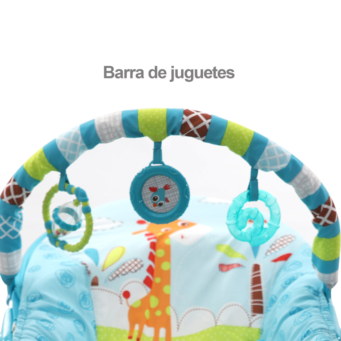 Silla Mecedora Bebé Musical Premium Baby Azul