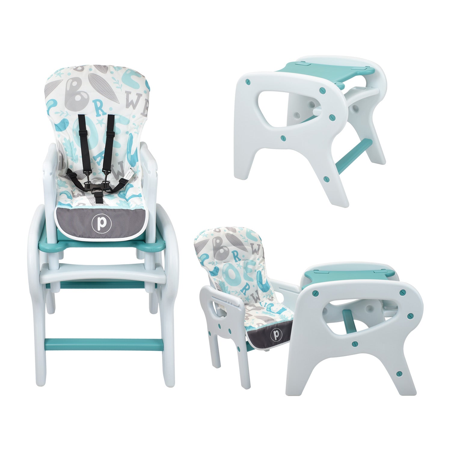 Comedor Bebe  Escritorio PCM-10 ABC Azul Priori