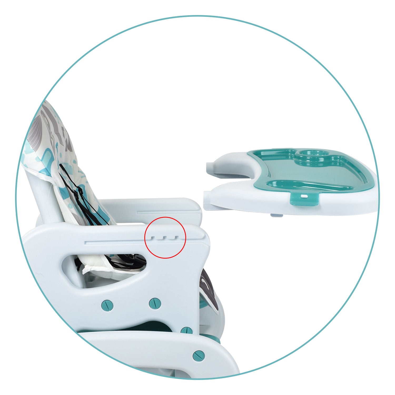 Comedor Bebe  Escritorio PCM-10 ABC Azul Priori